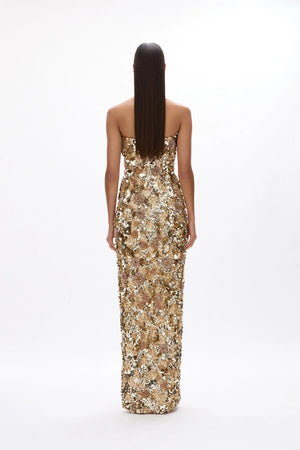 Rachel Gilbert Peppito Split Gown