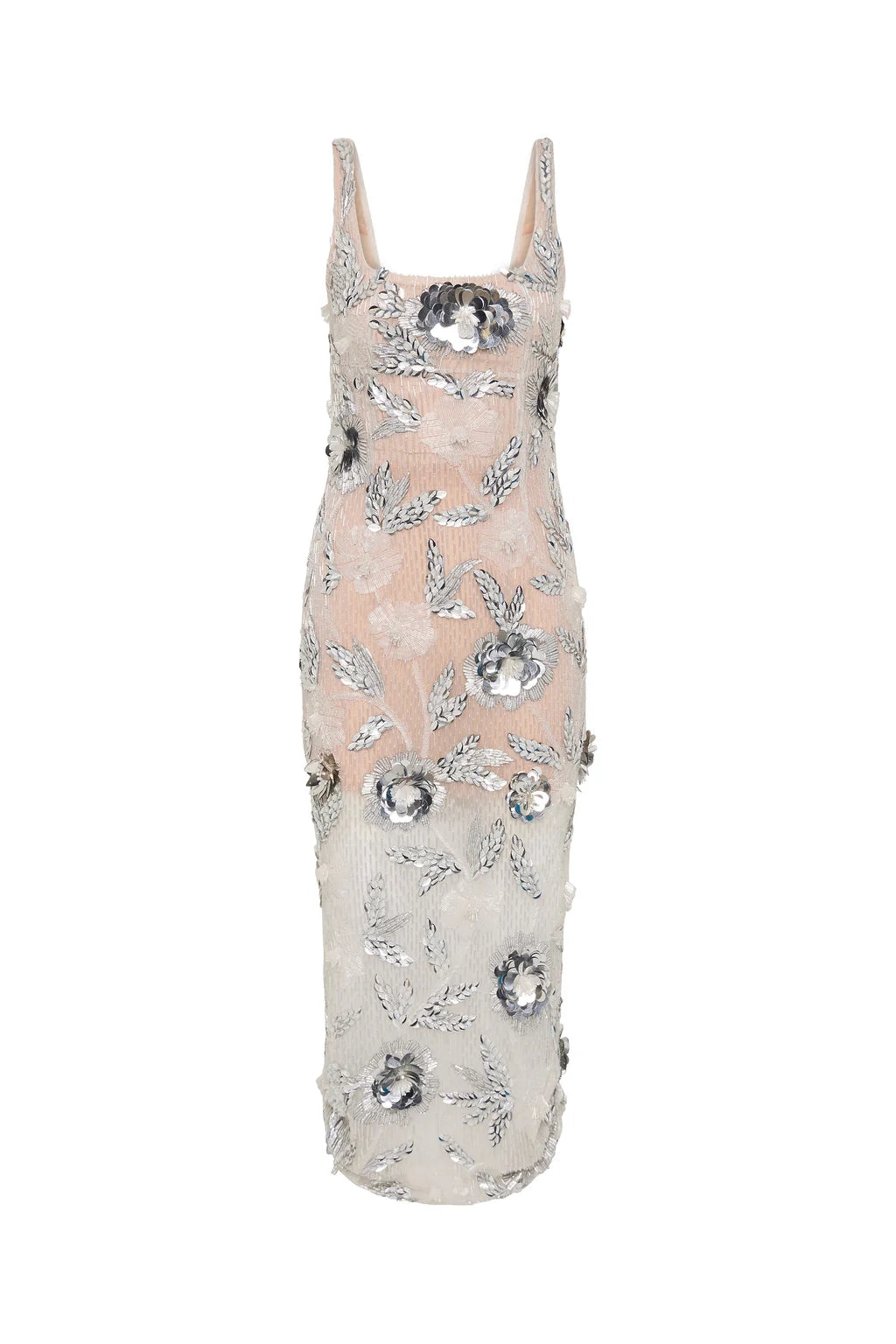 Pierre Sheer Strap Dress | Ivory