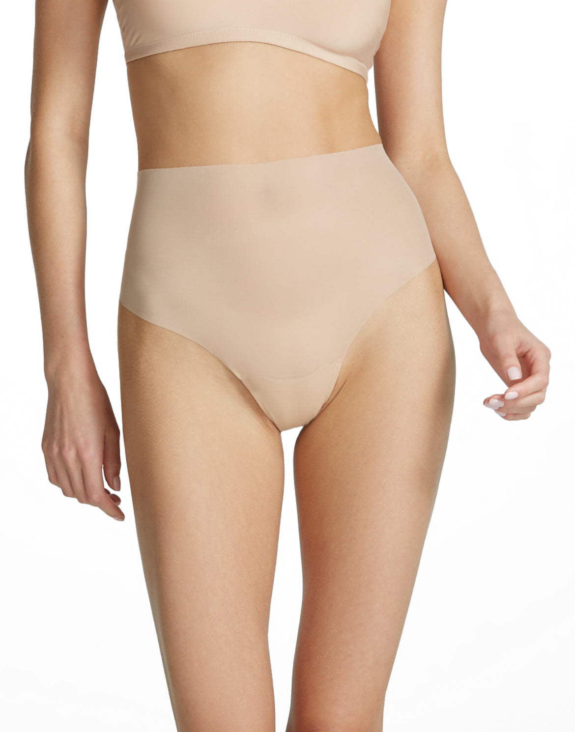 Featherlight Control Thong | Beige