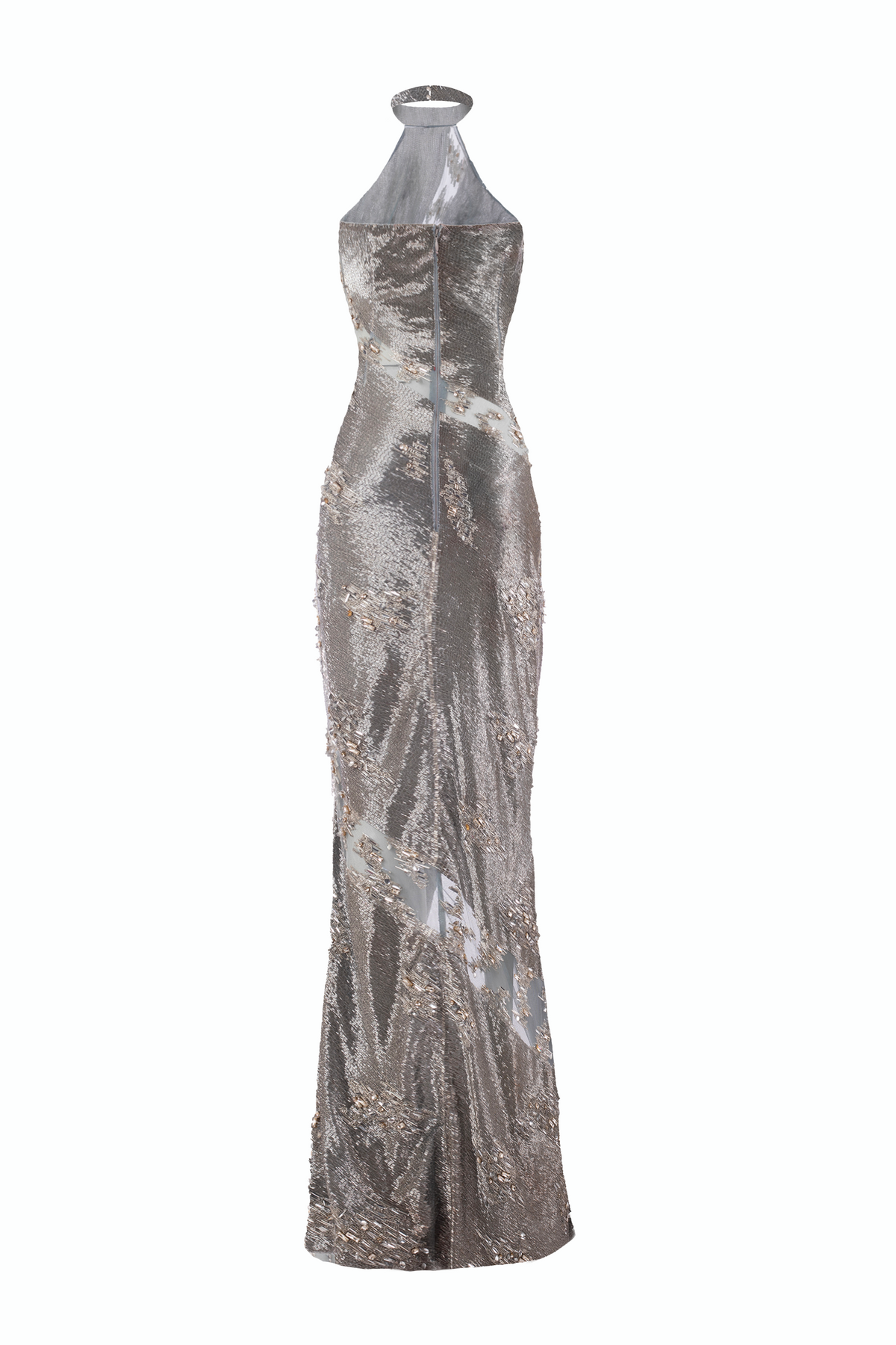 Courtney Guilded Dress | Silver