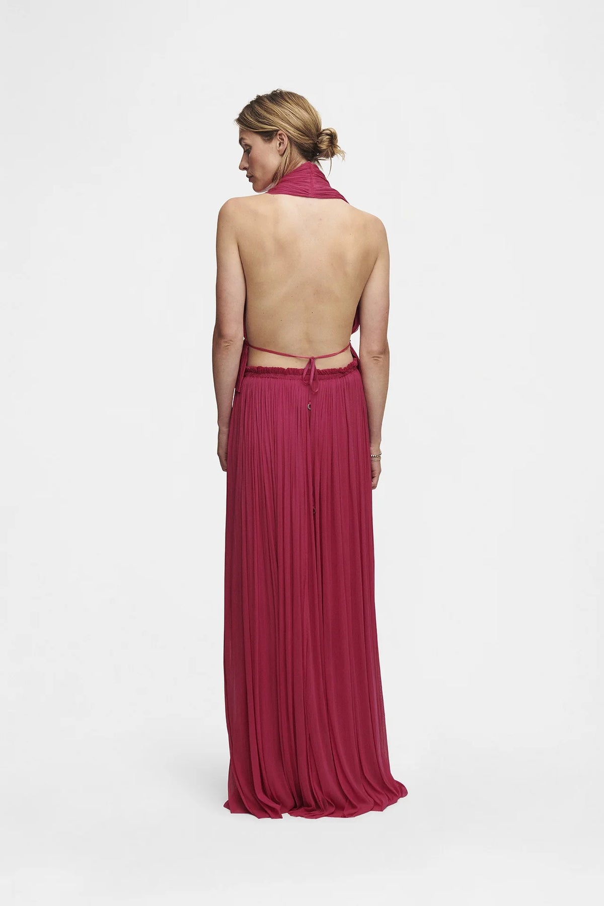 Silk Tulle Skirt | Pink