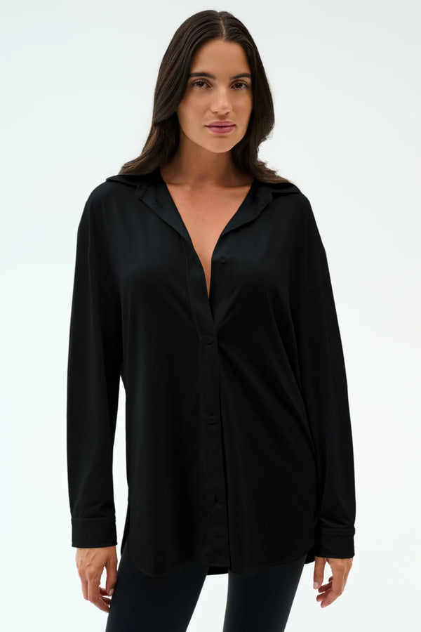 Splits 59 Kate Airweight Lite Butter Button Down | Black