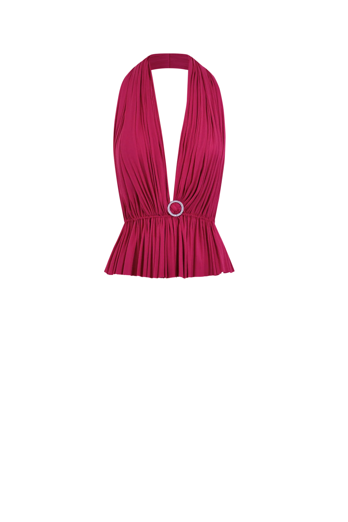 Silk Tulle Top | Pink