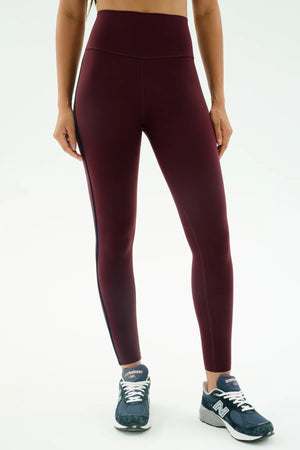 Splits 59 Amber Airweight High Waist 7/8 | Dark Cherry/Indigo