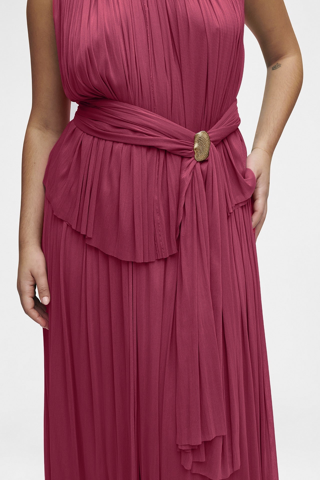 Silk Tulle Scarf | Pink