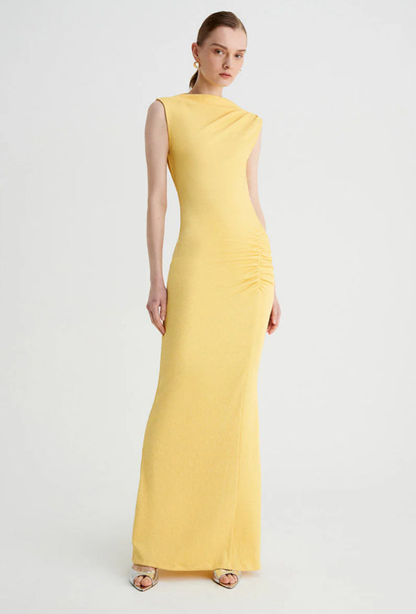 Suboo Vega Rouched Front Midi Dress | Butter