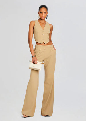 Sans Faff Jessica Transparent Vest | Camel