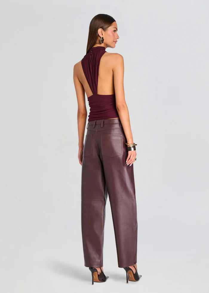 Kelsey Lori Mesh Top | Bordeaux