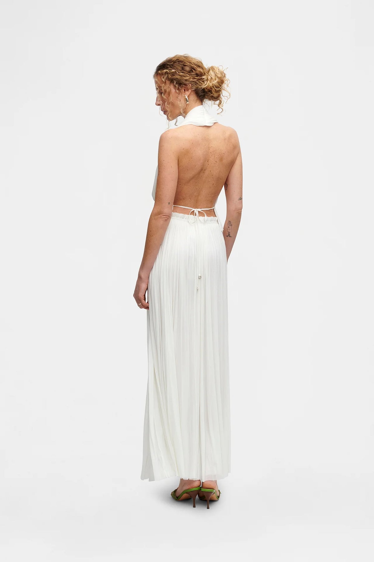Silk Tulle Top | White