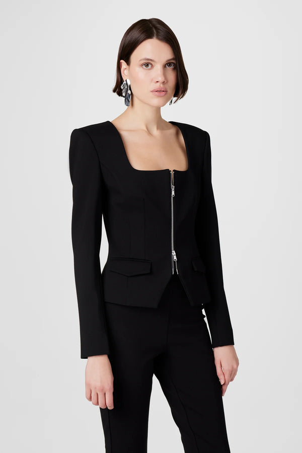 Toccin Koda Zip Front Long Sleeve Top