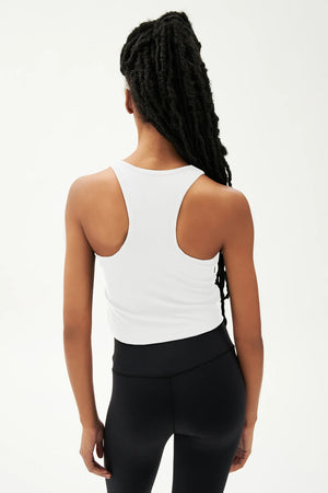 Splits 59 Ashby Rib Crop | White