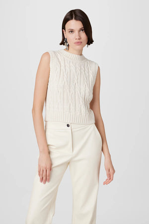 Toccin Dannie Cable Knit Shell Top