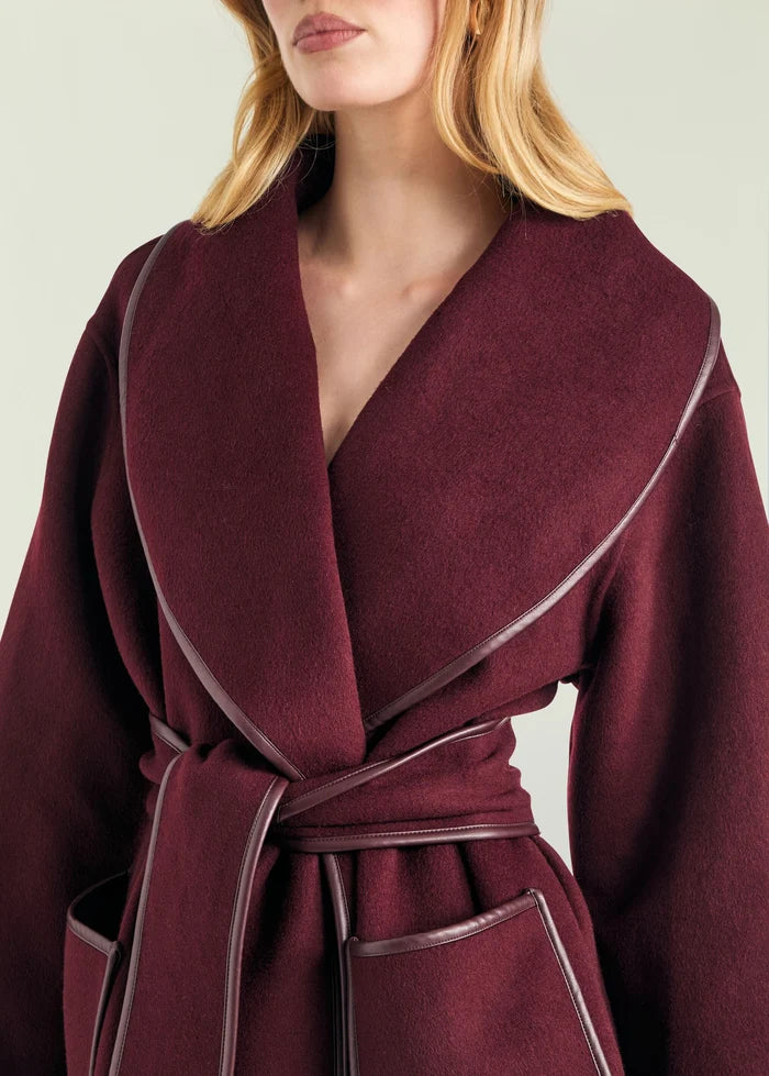 Kelsey Dulcetta Wool Coat | Bordeaux