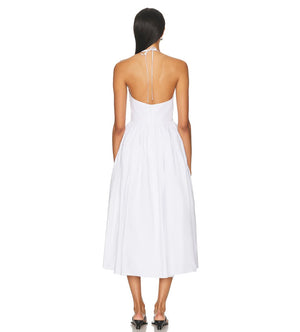 Sans Faff Como Midi Dress | White