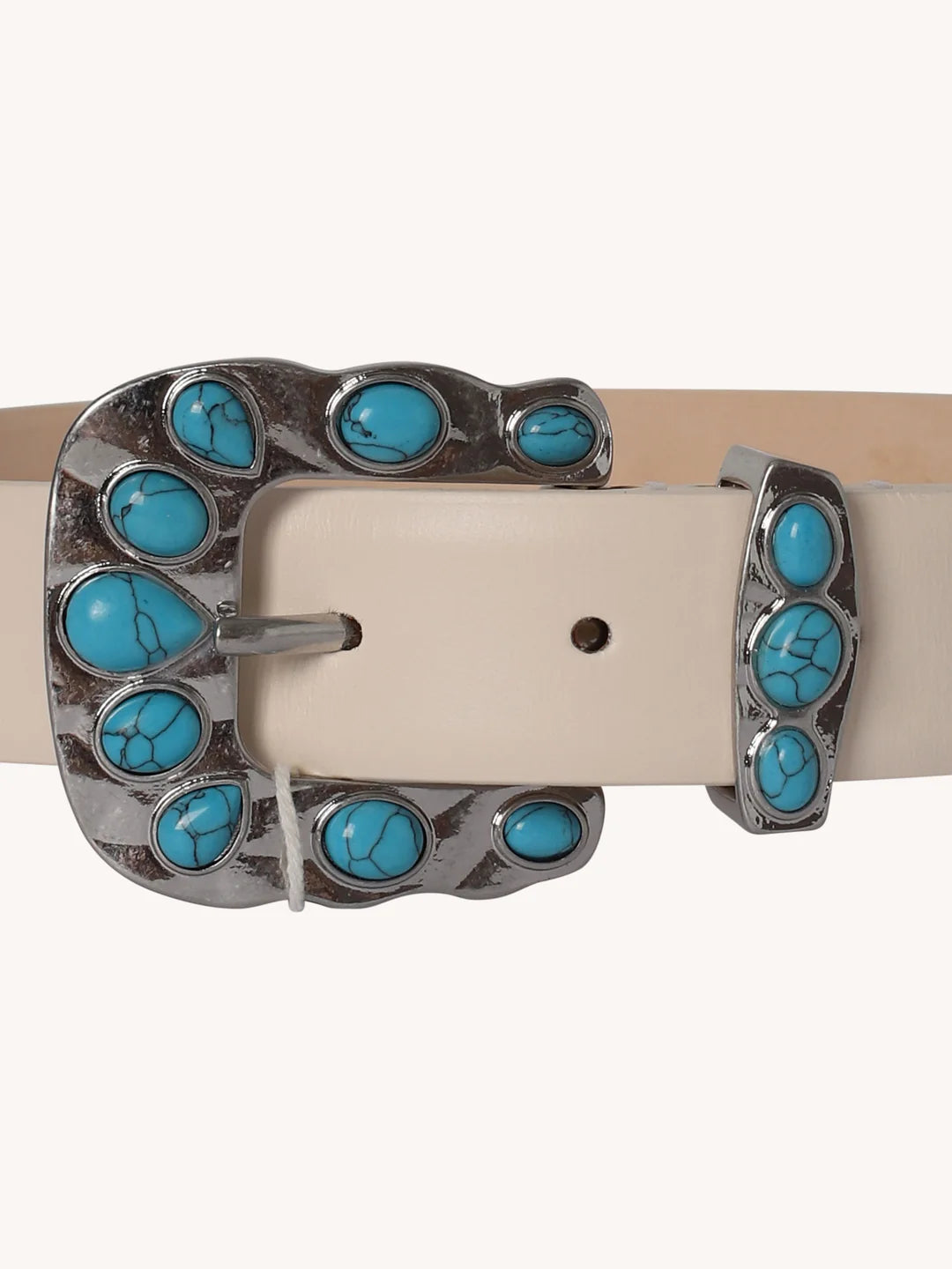 Juna Turquoise Belt | Ivory