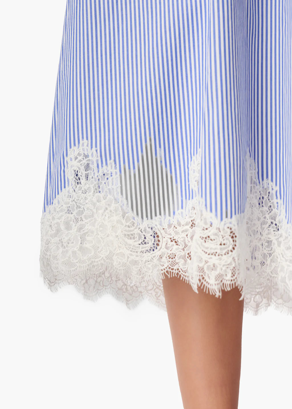 Kacey Strapless Dress | Down Blue Stripe