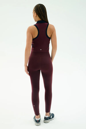 Splits 59 Amber Airweight High Waist 7/8 | Dark Cherry/Indigo