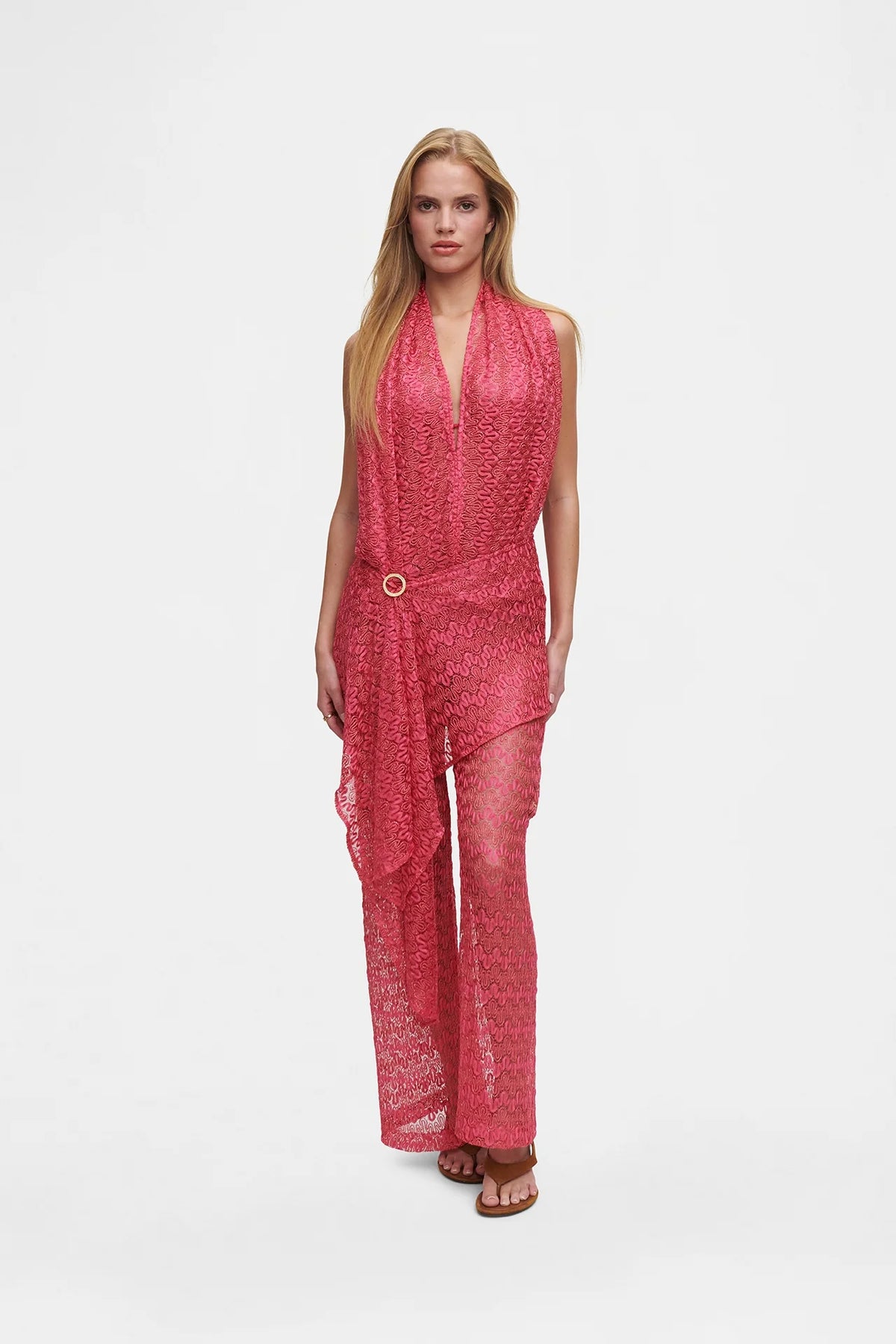 Knit Trouser | Pink