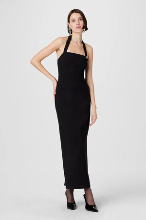 Toccin Davina Halter Midi Dress