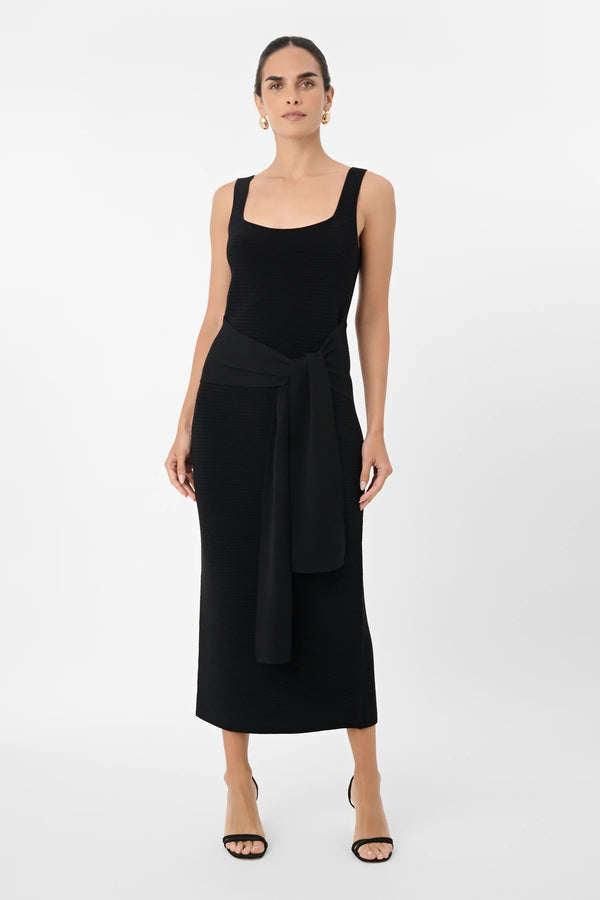 Toccin Elia Tie Front Dress | Black