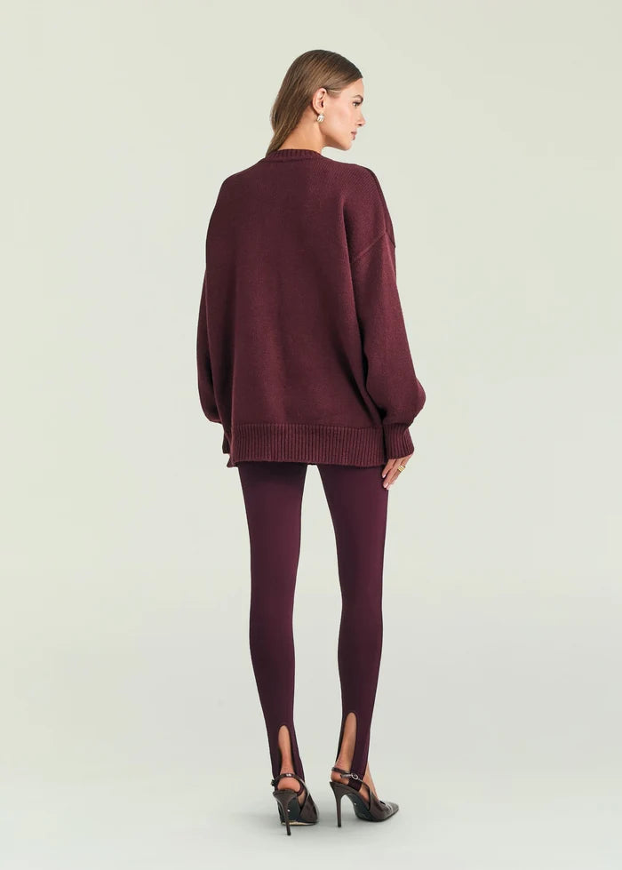 Kelsey Stirrup Legging | Bordeaux