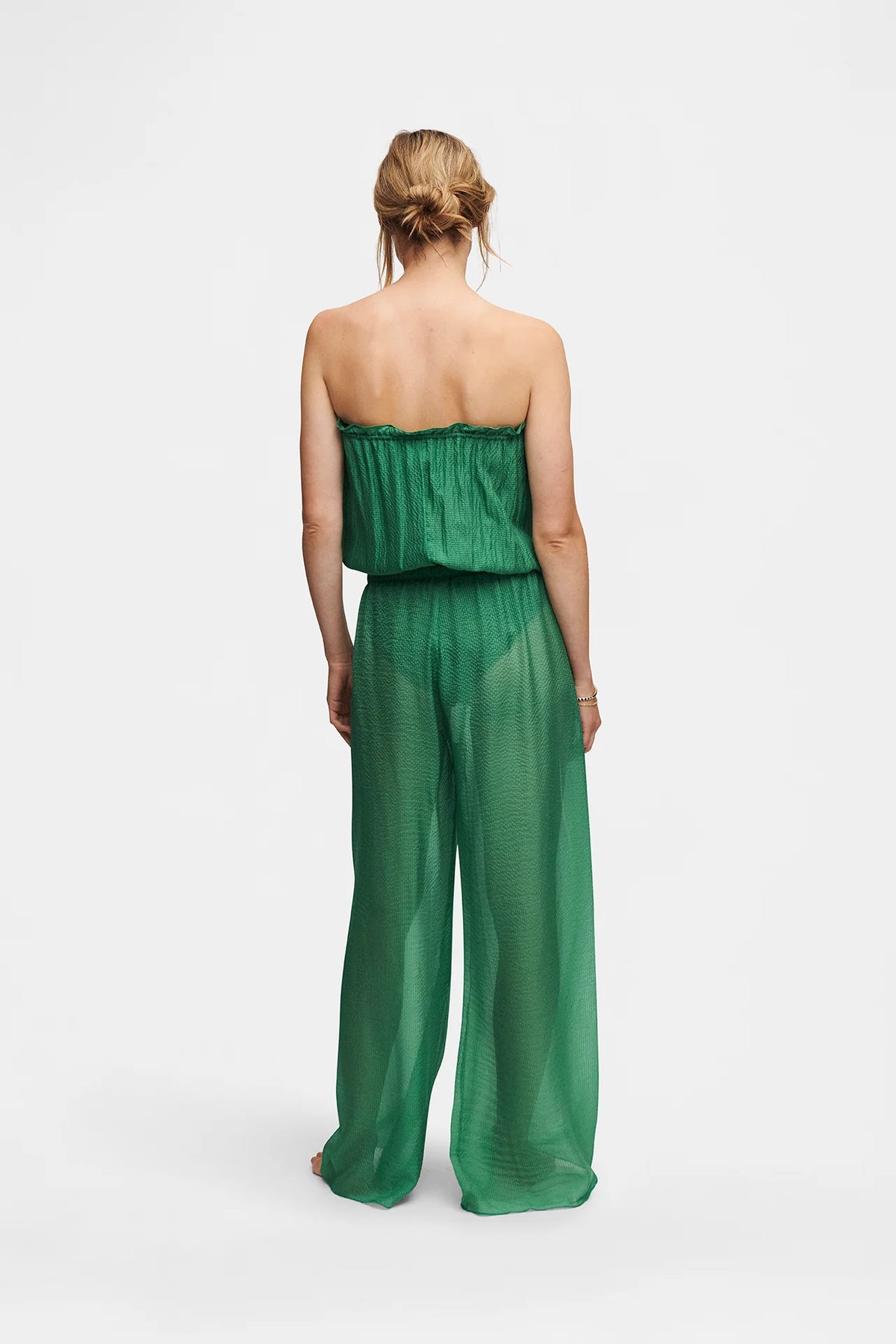 Silk Trouser | Green