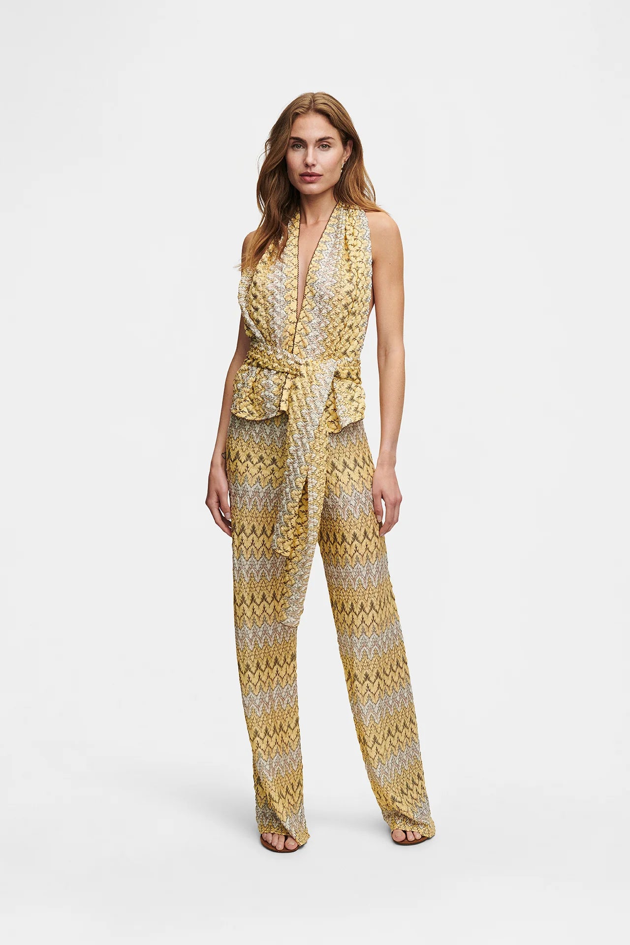 Knit Scarf Top | Yellow