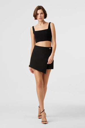 Toccin Stella Wrap Skort | Black