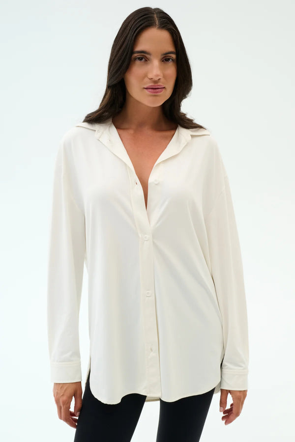 Splits 59 Kate Airweight Lite Butter Button Down | White