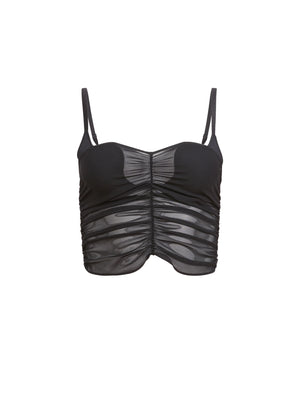 Fleur Du Mal Seduce U-Plunge Mesh Cami