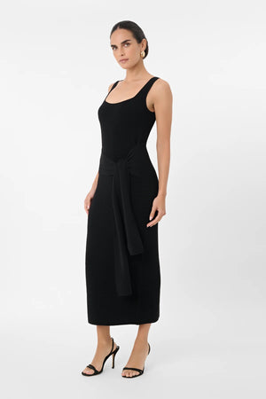 Toccin Elia Tie Front Dress | Black