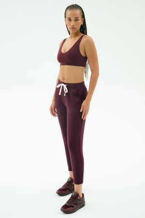 Splits 59 Airweight Scoopback Bra | Dark Cherry