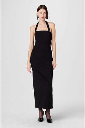 Toccin Davina Halter Midi Dress