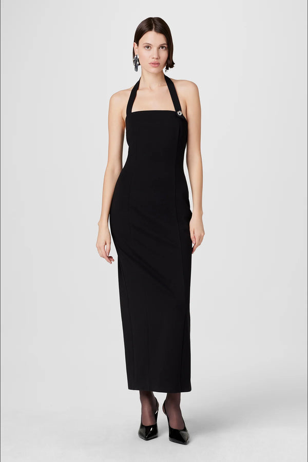 Toccin Davina Halter Midi Dress