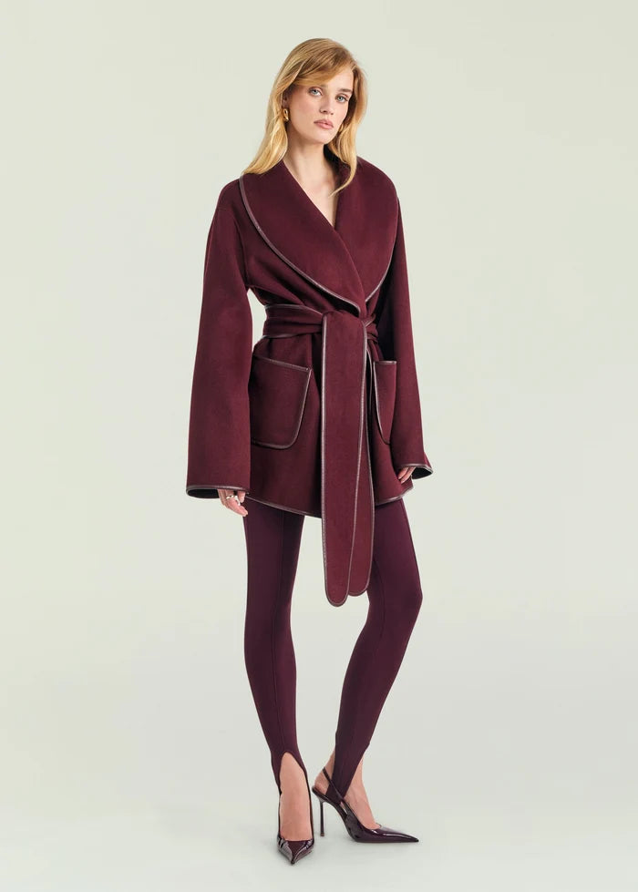 Kelsey Dulcetta Wool Coat | Bordeaux