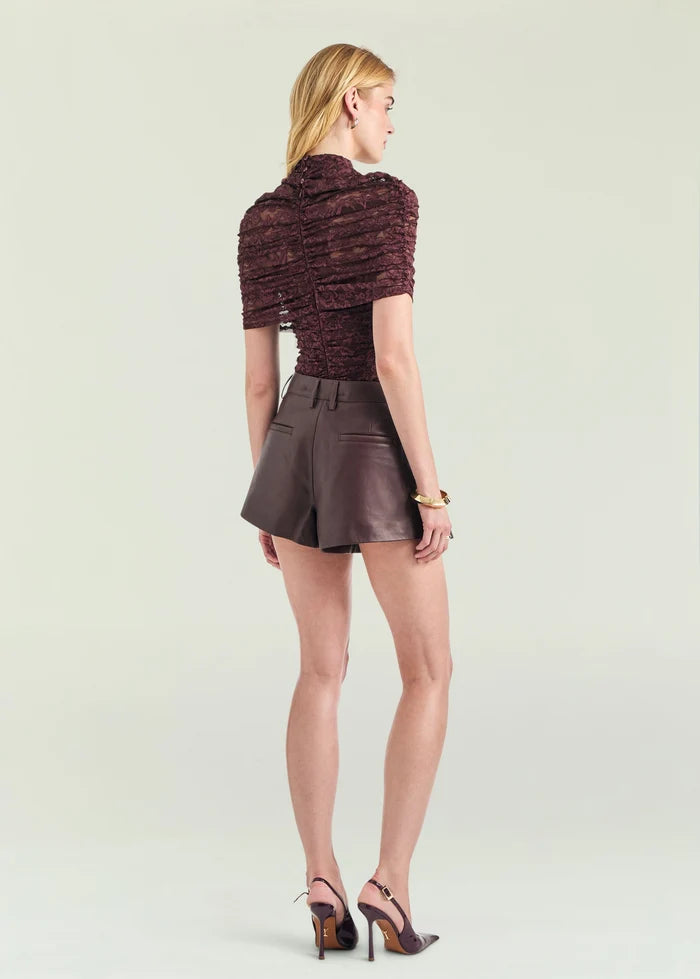 Kelsey Laila Lace Top | Bordeaux