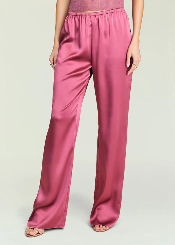 Seroya Lillian Satin Pants | Sangria