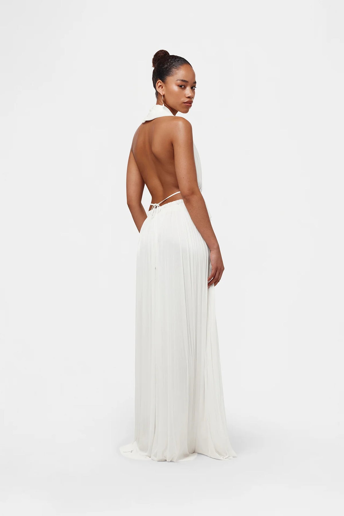 Silk Tulle Skirt | White