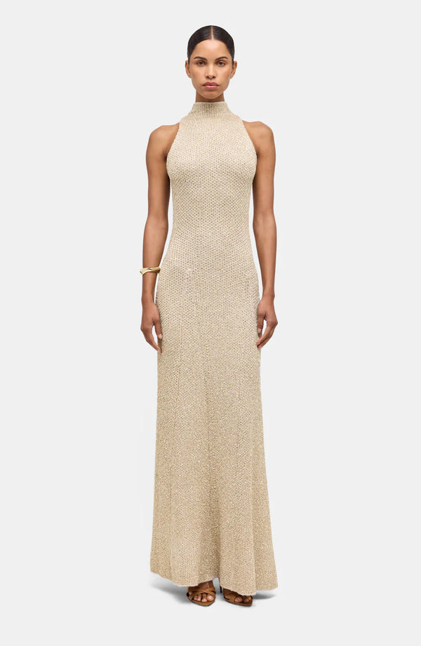 Ronny Kobo Alania Dress | Champagne
