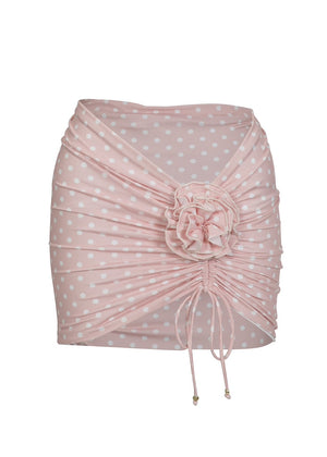 Bananhot Stefani Skirt | Peach Polk
