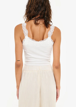 Cami NYC Lani Rib Knit Tank | White