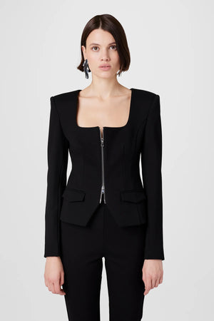 Toccin Koda Zip Front Long Sleeve Top