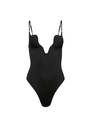 Fleur Du Mal Seduce U-Plunge One Piece | Black