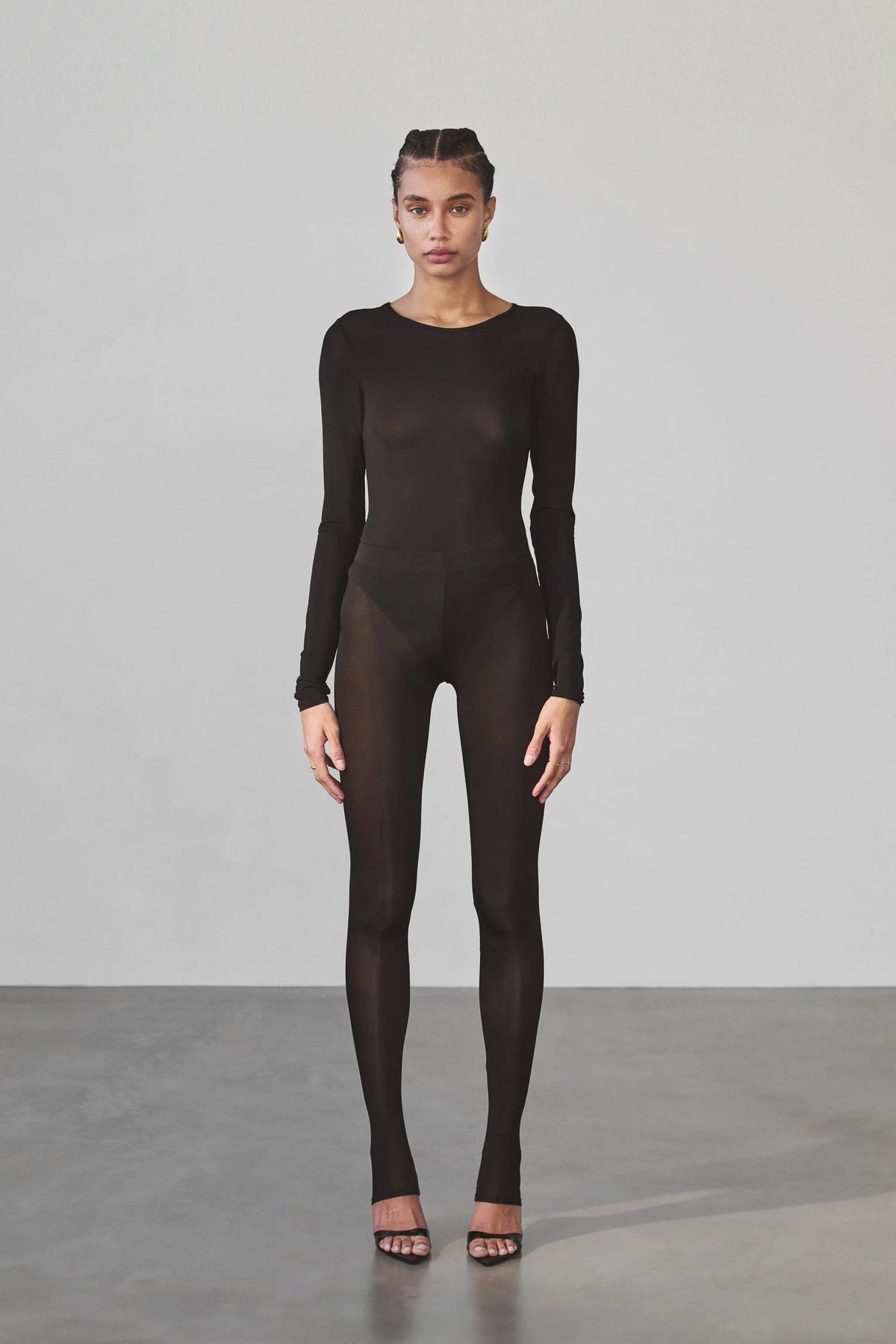 Christina Legging | Black Brushed Cupro