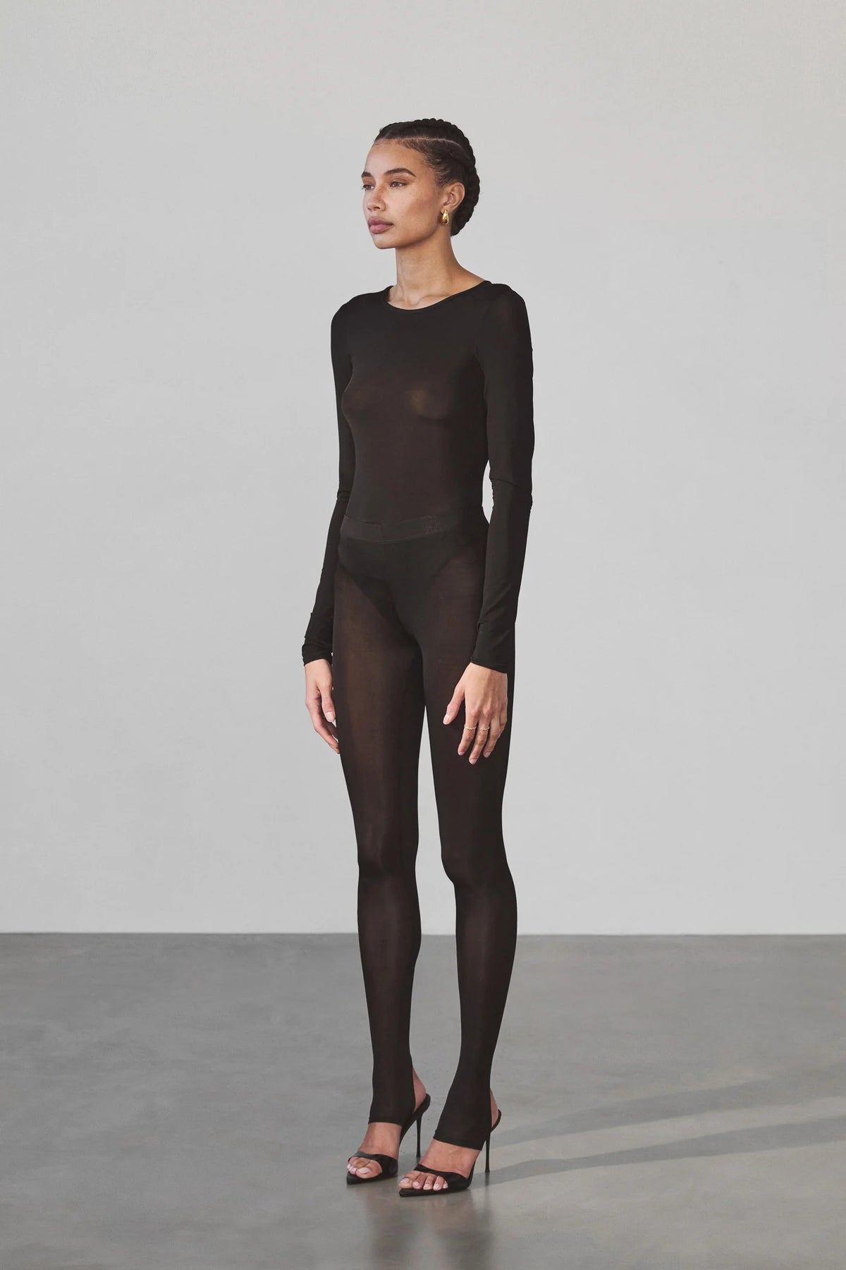 Christina Legging | Black Brushed Cupro