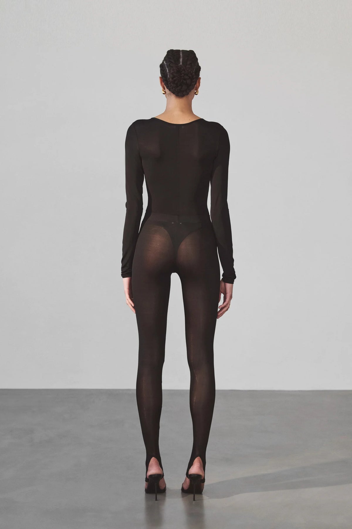 Christina Legging | Black Brushed Cupro