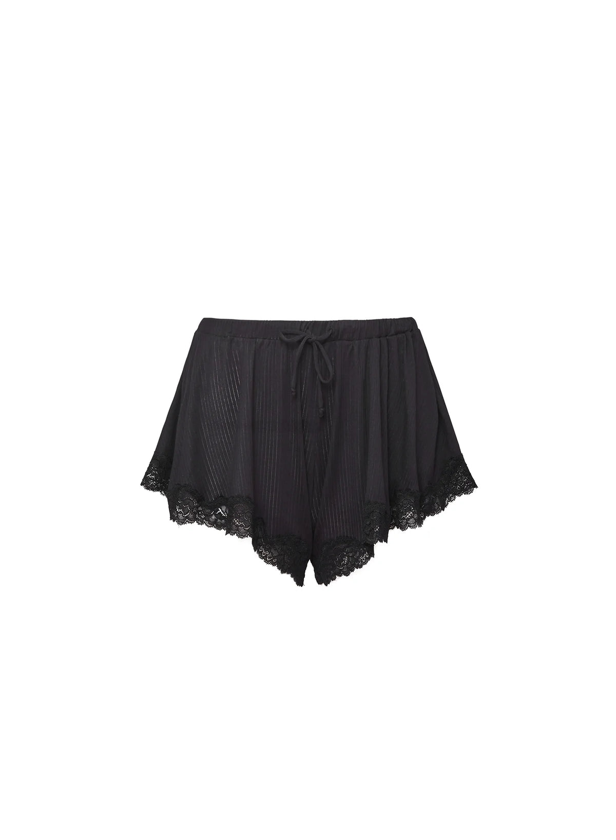 Butter Rib Flutter Short | Black