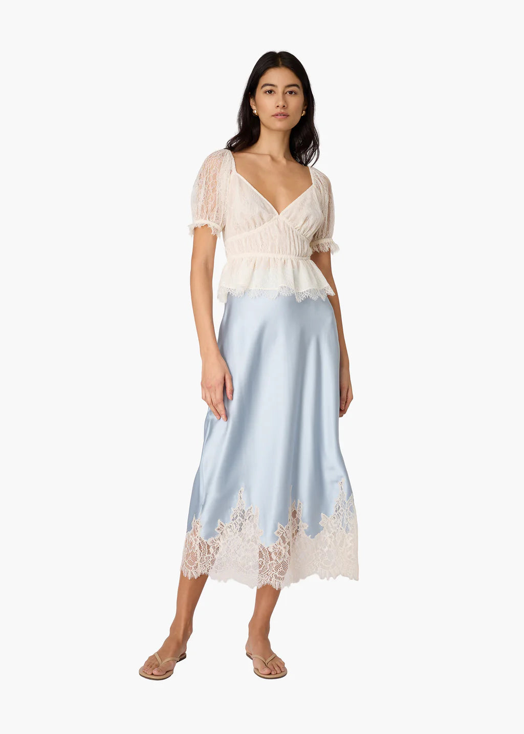 Henrietta Lace Top Ceramic | Ivory