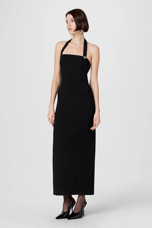 Toccin Davina Halter Midi Dress