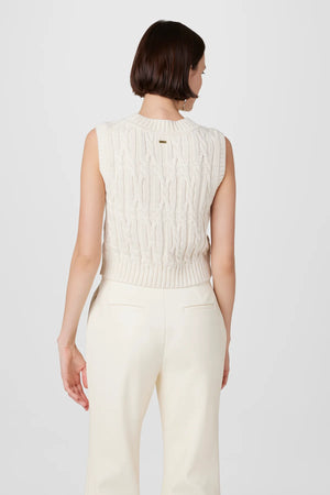 Toccin Dannie Cable Knit Shell Top